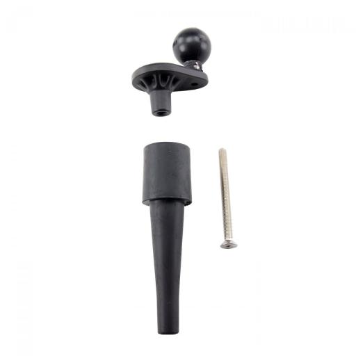 RAM Mount Motorradvorbau-Basisplatte mit 1" Kugel