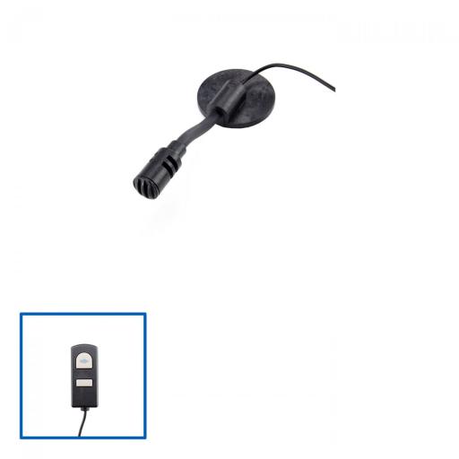 Freisprech-Set, Schwanenhals-Mikrofon mit 2-Tasten-PTT, 5m Kabel, für Sepura SCC/HBC/AIU