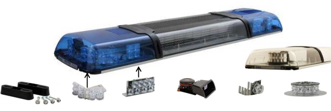 LED-Warnbalken mit Lautsprecher LEGION FIT LSP - SIGNATECH